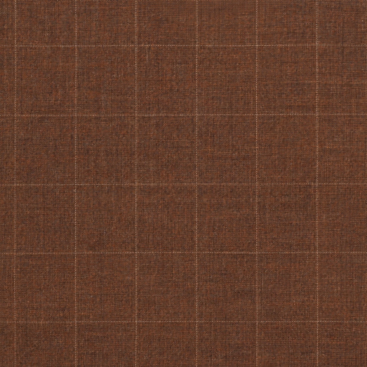 Walnut Plain Weave Subtle Windowpane - Fox Air - 300g