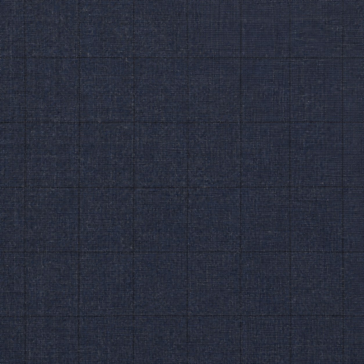 Char Blue Plain Weave Subtle Windowpane - Fox Air - 300g