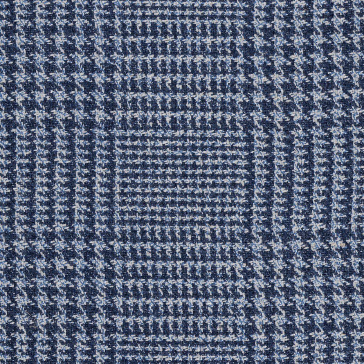 Light Blue/Medium Navy Prince of Wales - 48% Wool, 28% Linen, 24% Silk - 310g