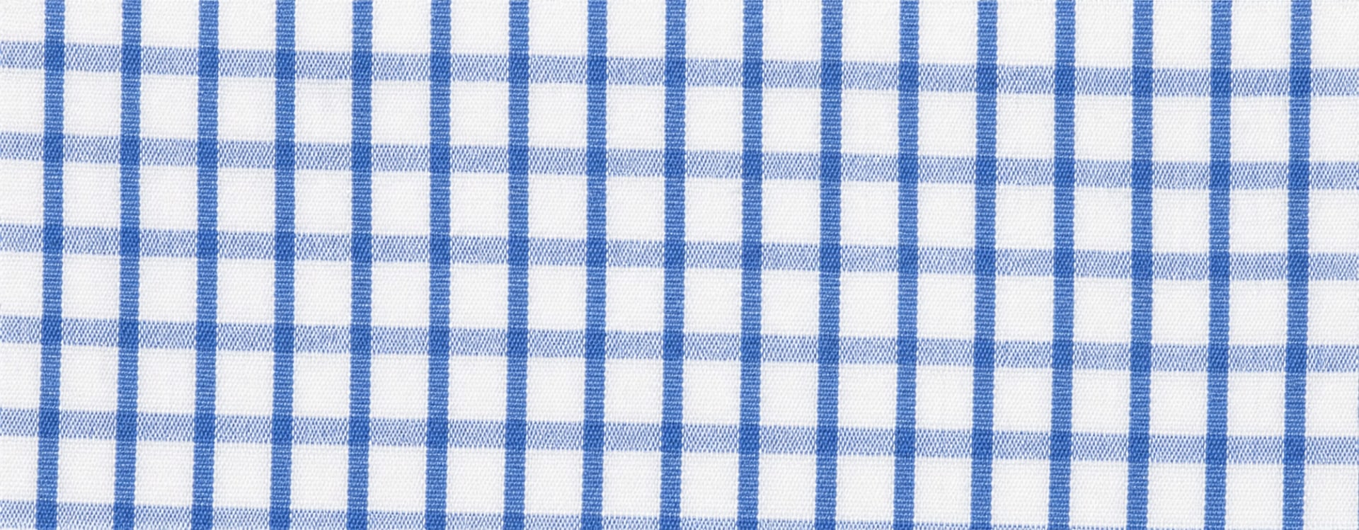 Blue Check 2 - 100% cotton - Poplin