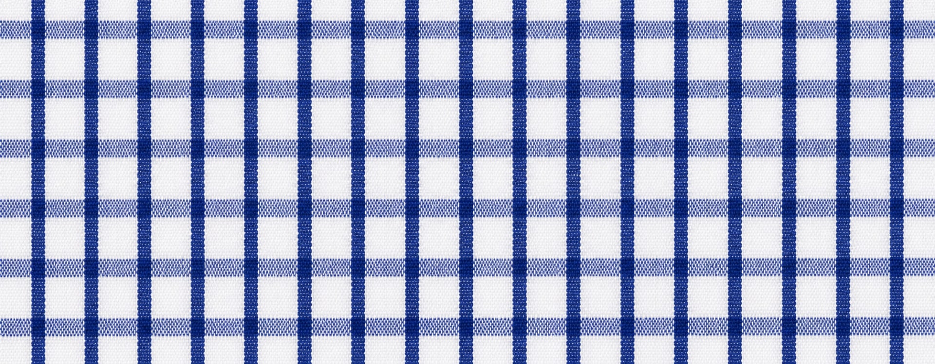 Blue Check 3 - 100% cotton - Poplin