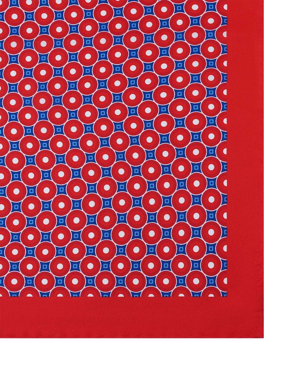AskOkey Red Deco Print Pocket Square 3