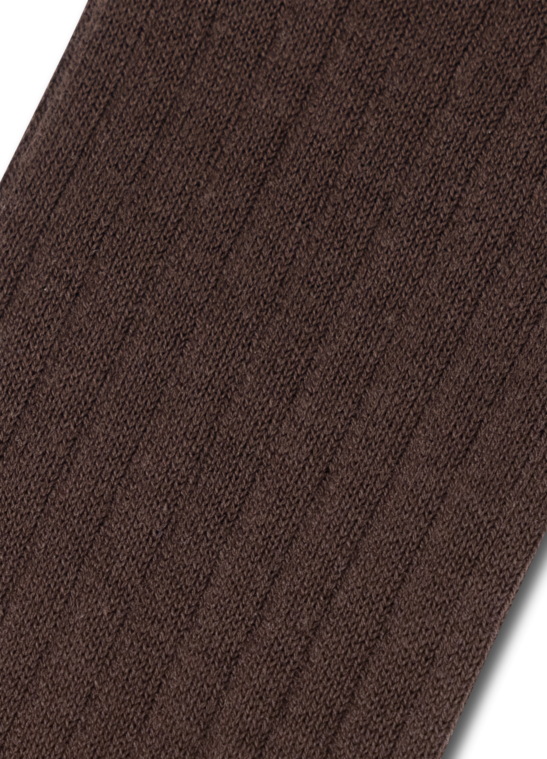AskOkey Chocolate Brown Ribbed Socks - Small 3