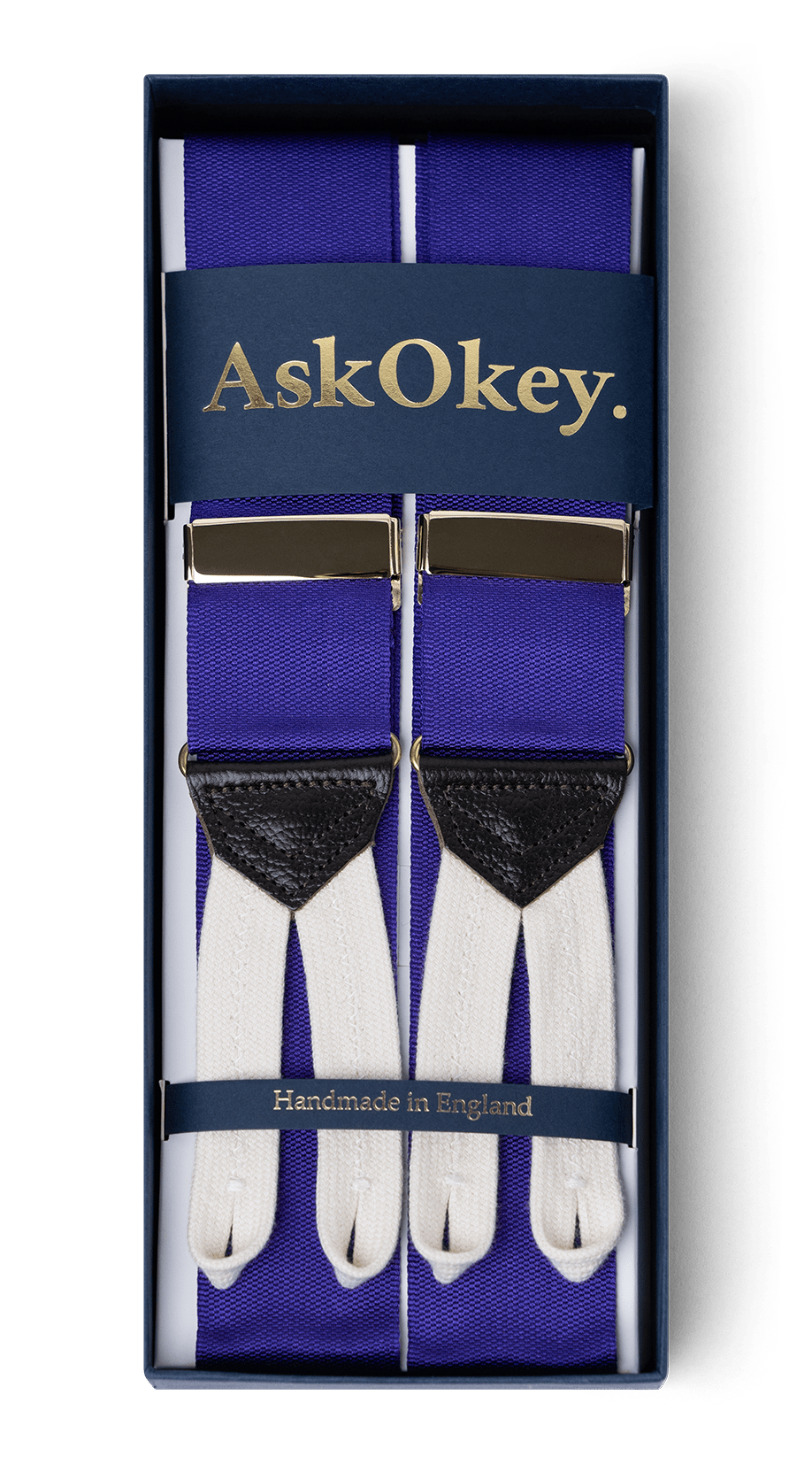 AskOkey Braces in Royal Purple