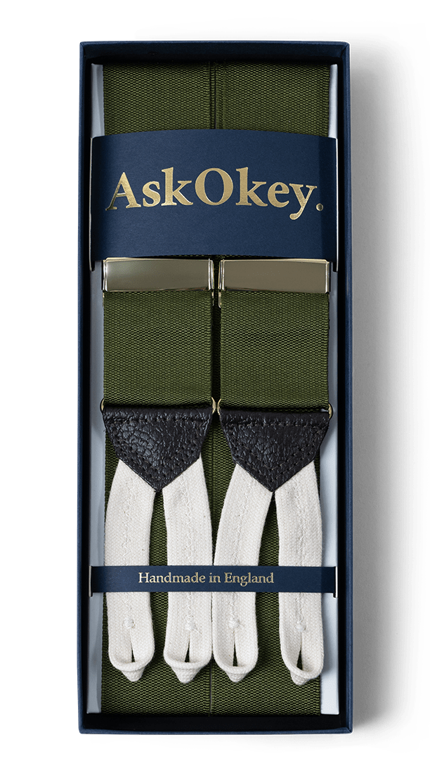 AskOkey Braces in Army Green