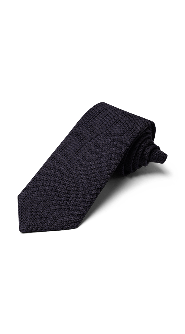 AskOkey Grenadine Grossa Necktie in Navy