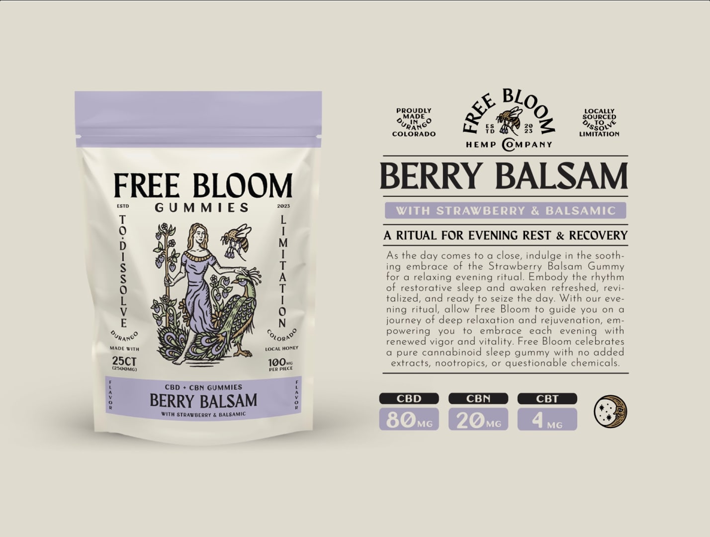 Free Bloom Hemp Company Product Ad: Berry Balsam