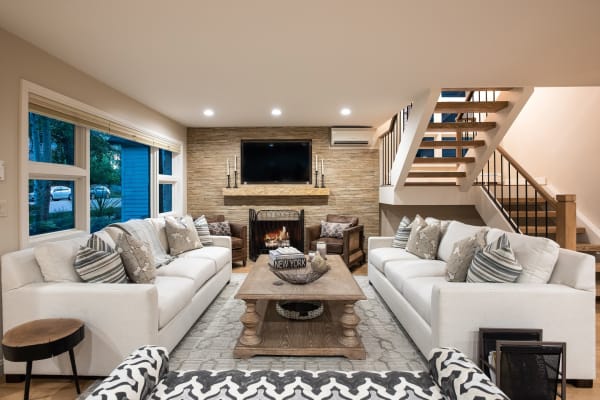 Contemporary Core Townhome Living Area