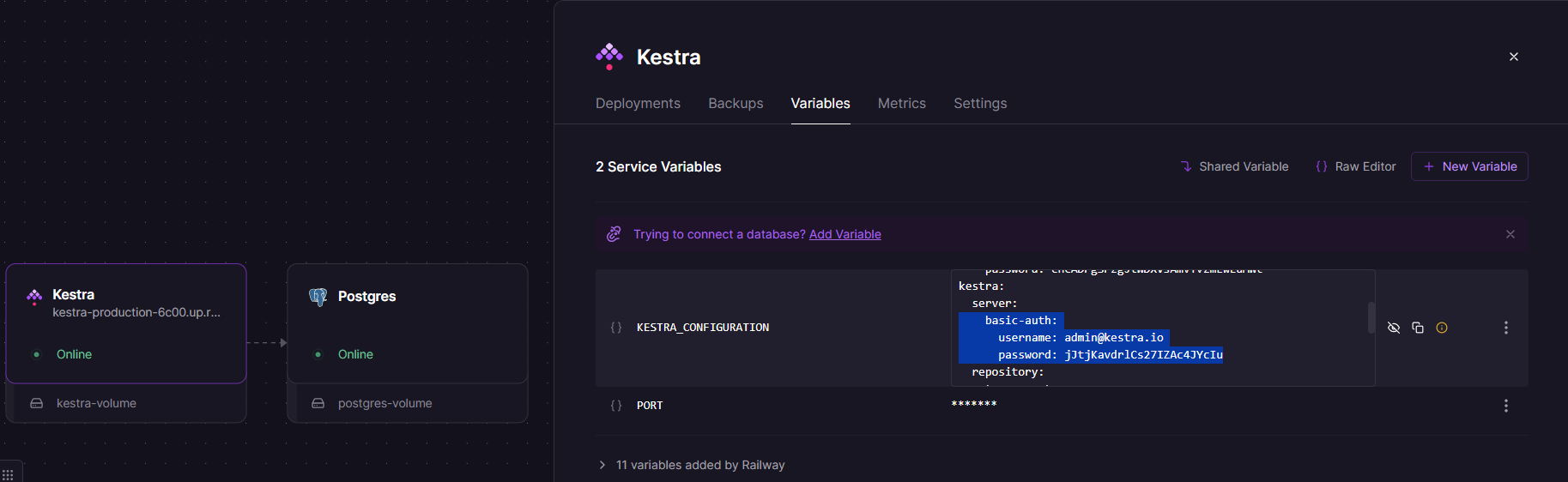 Kestra Railway architecture
