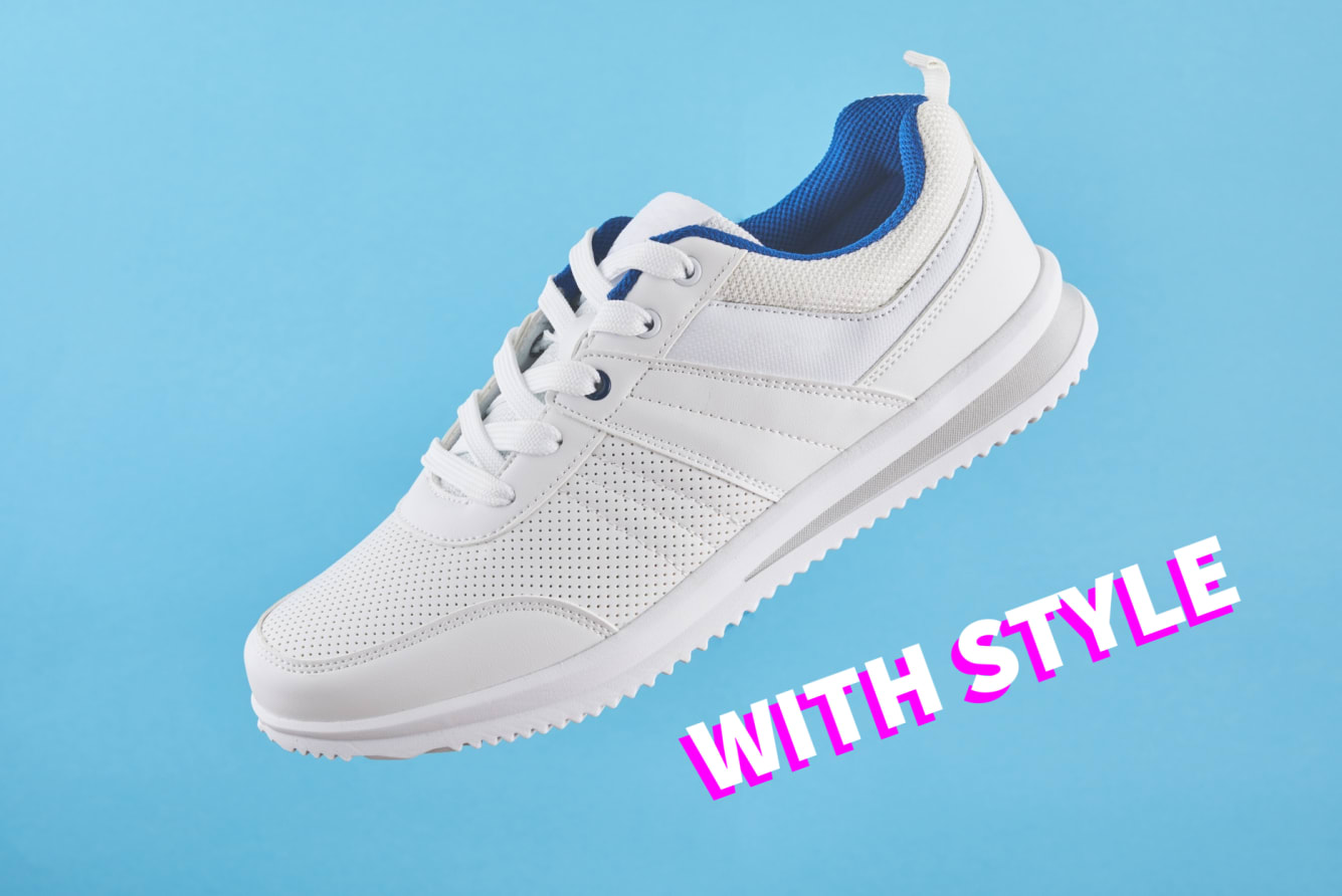 Sneakers with text With Style