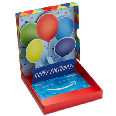 Birthday gift card