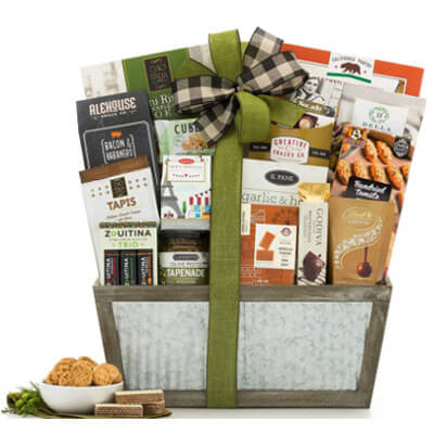 Wine gift basket