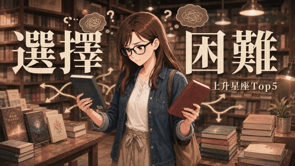 最常選擇困難的上升星座前5名