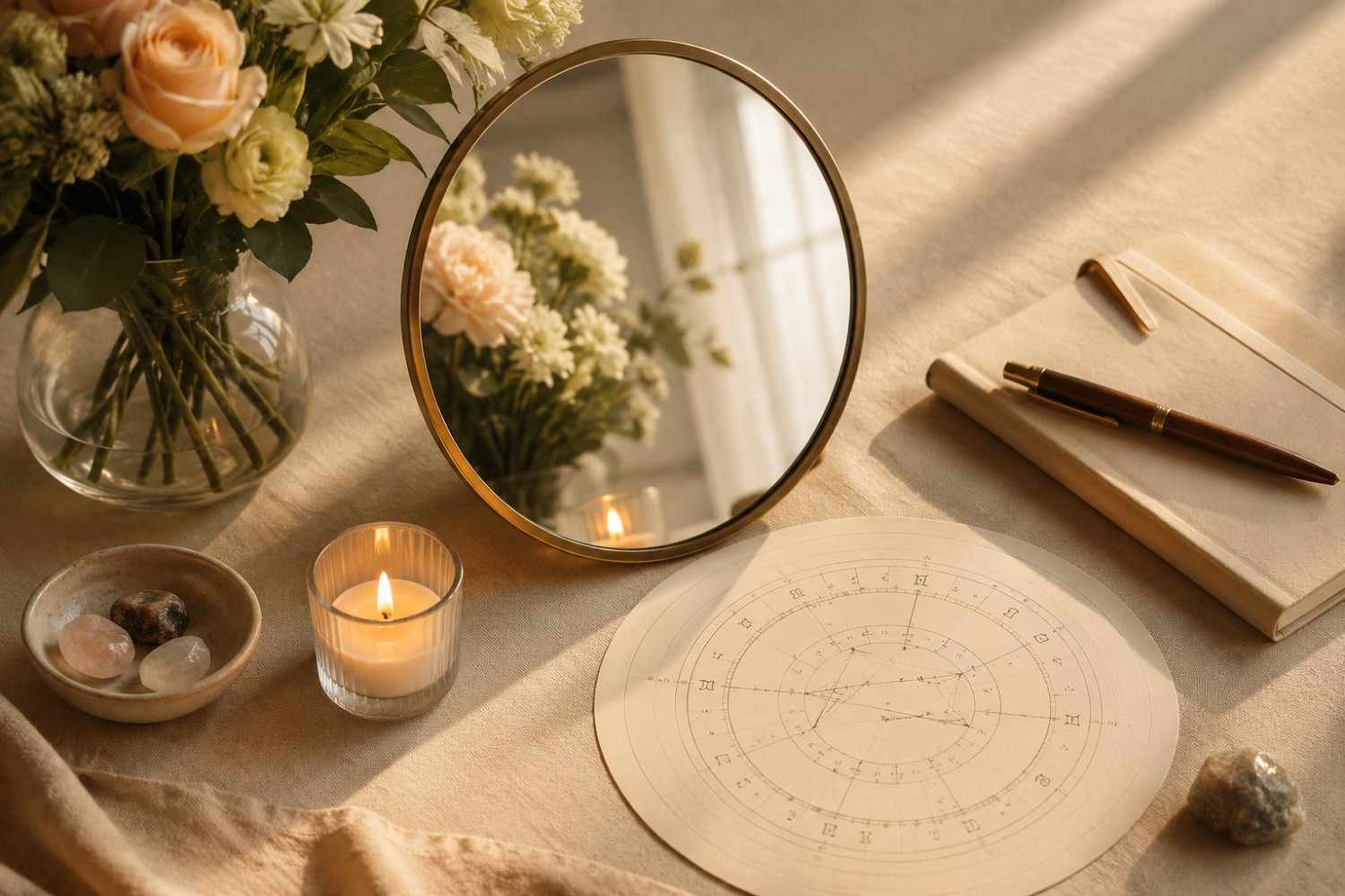 Astrology reflection versus decision dependence