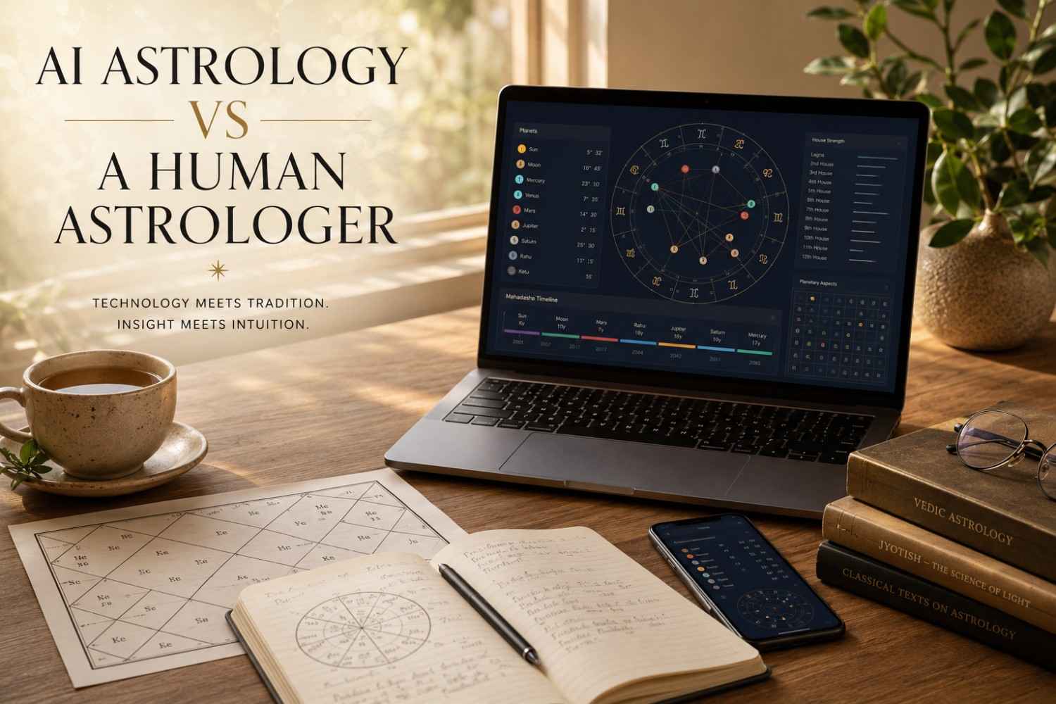 AI Astrology vs a Human Astrologer: An Honest Comparison of What Each Actually Does Well