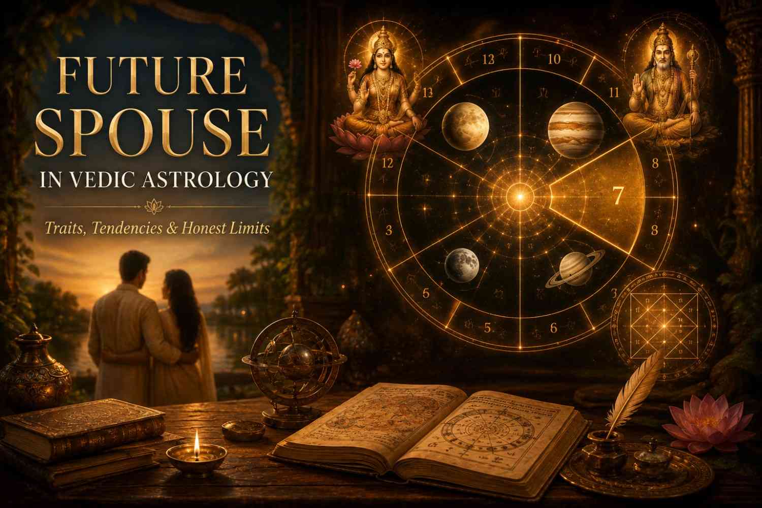 Spouse Characteristics in Vedic Astrology: What the Chart Indicates About a Future Partner — and Its Real Limits