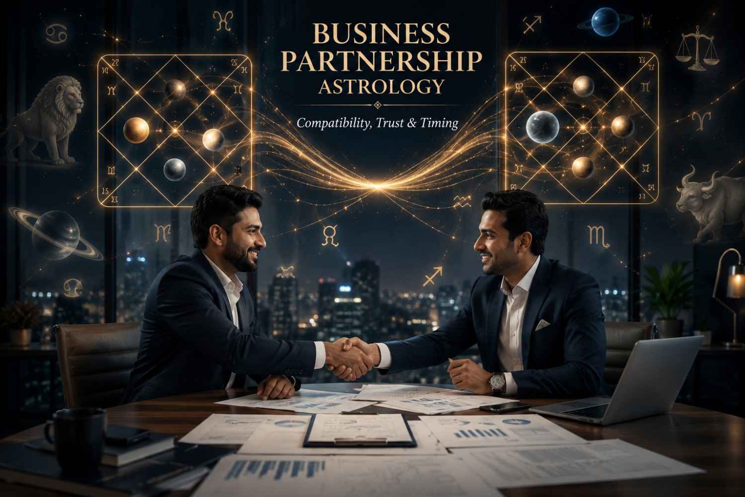 Business Partnership Compatibility in Vedic Astrology: Chart Factors, Honest Framing, and Why Due Diligence Comes First