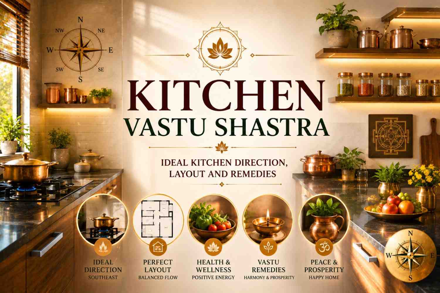 Kitchen Vastu Shastra: Ideal Kitchen Direction, Layout and Remedies