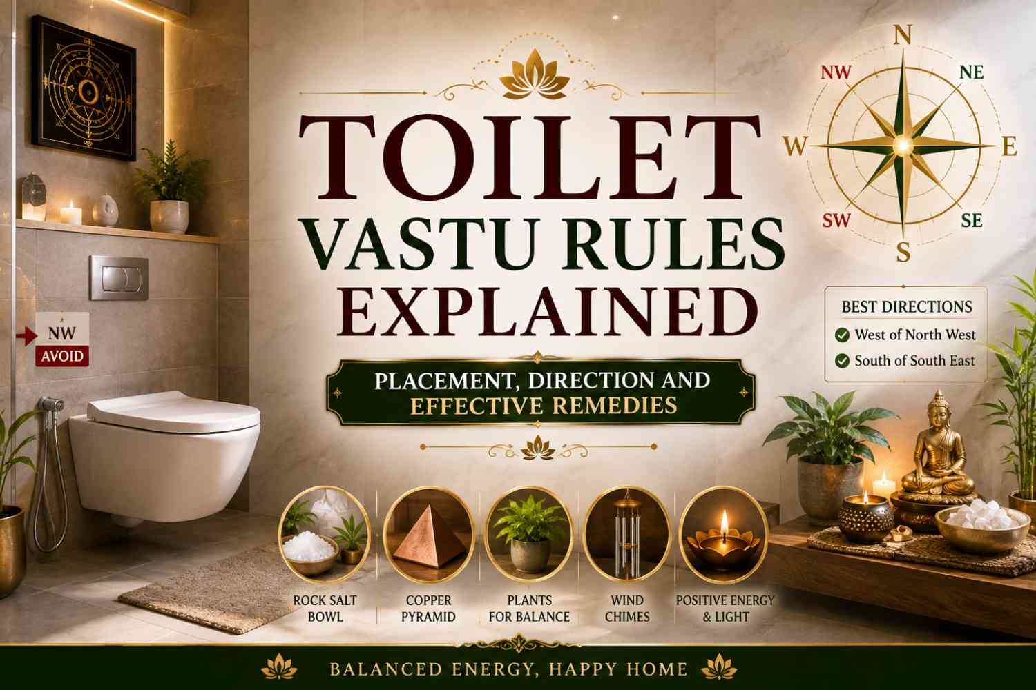 Toilet Vastu Rules Explained: Placement, Direction and Effective Remedies
