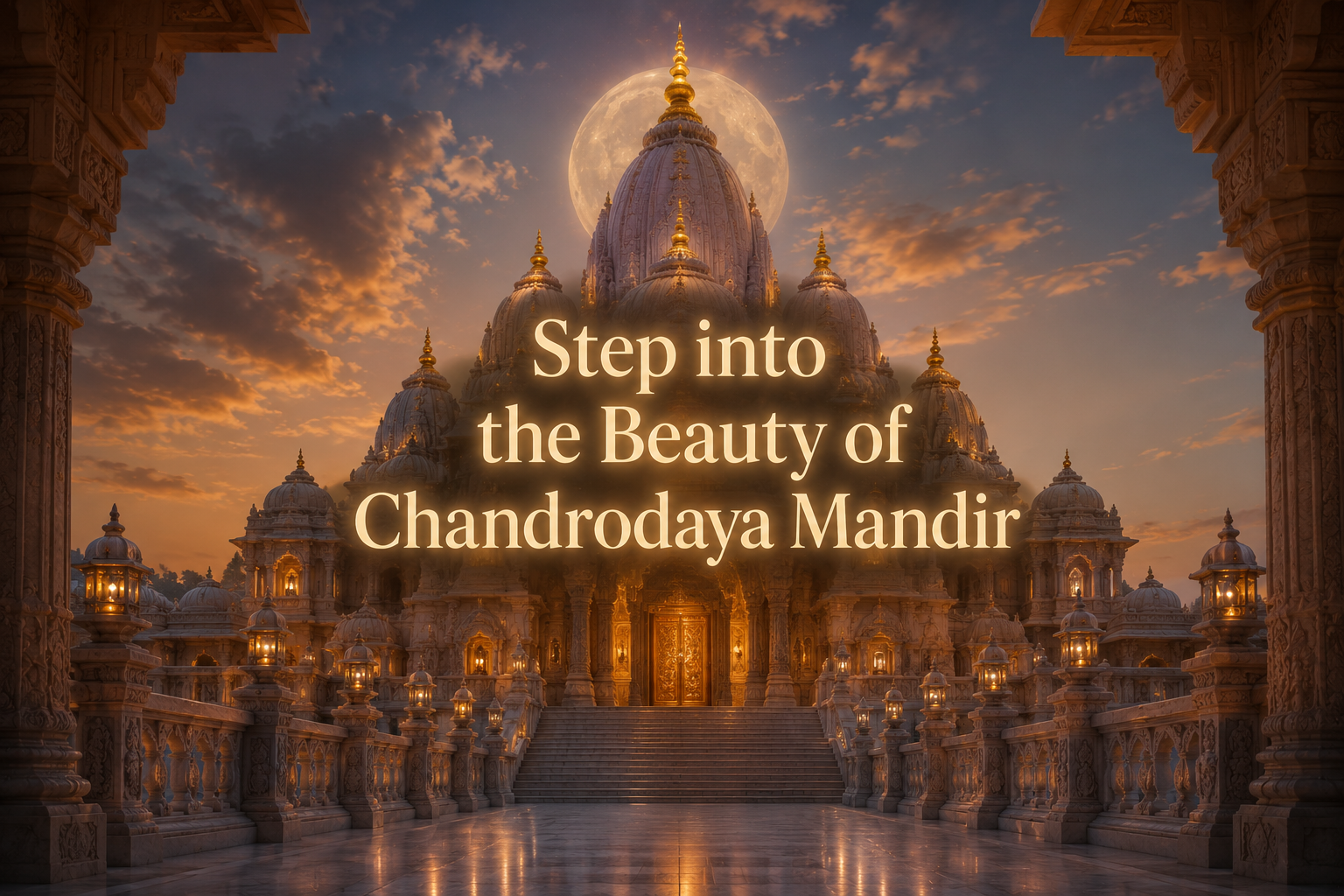 chandrodaya mandir vrindavan tall temple design