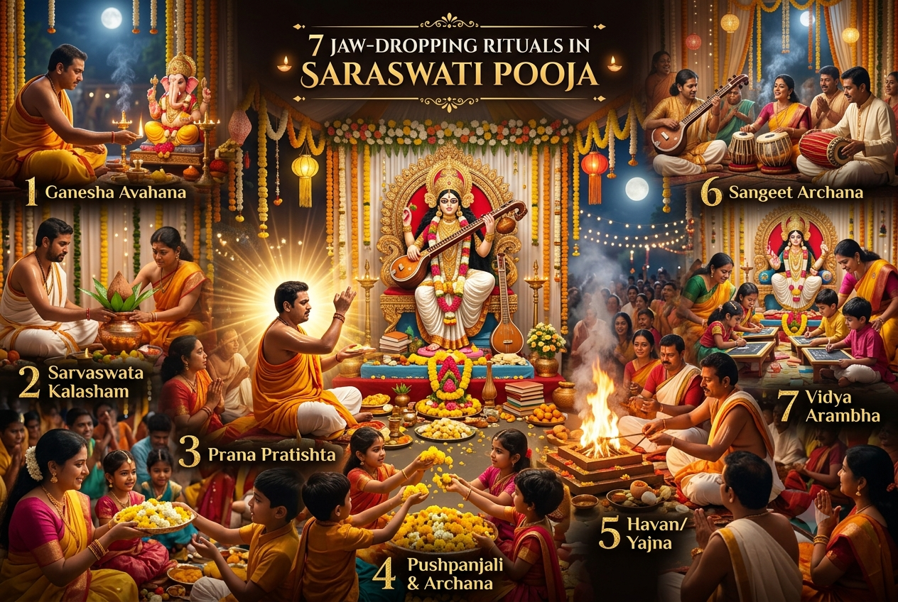 Saraswati puja rituals