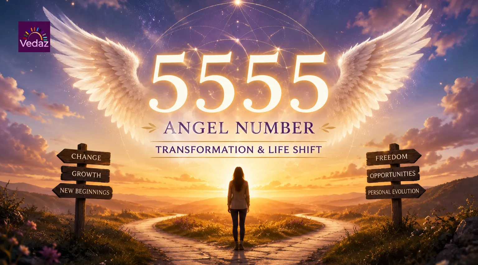 5555 Angel Number Meaning: Transformation and Life Shift