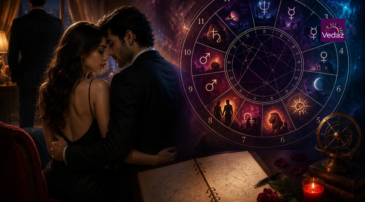 Extra marital affair combinations in horoscope