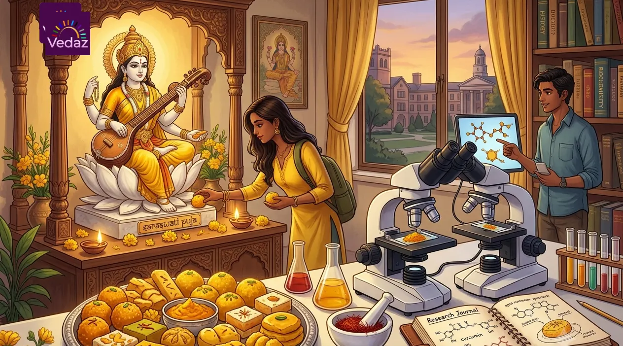 Saraswati Puja: Science Behind Yellow Sweets