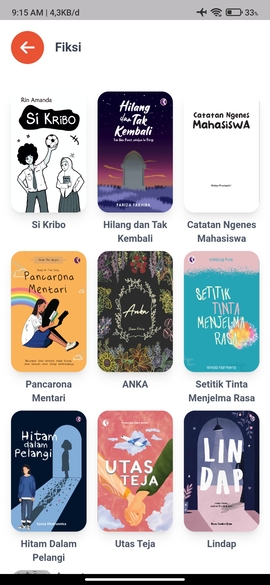 Kategori Fiksi Screen