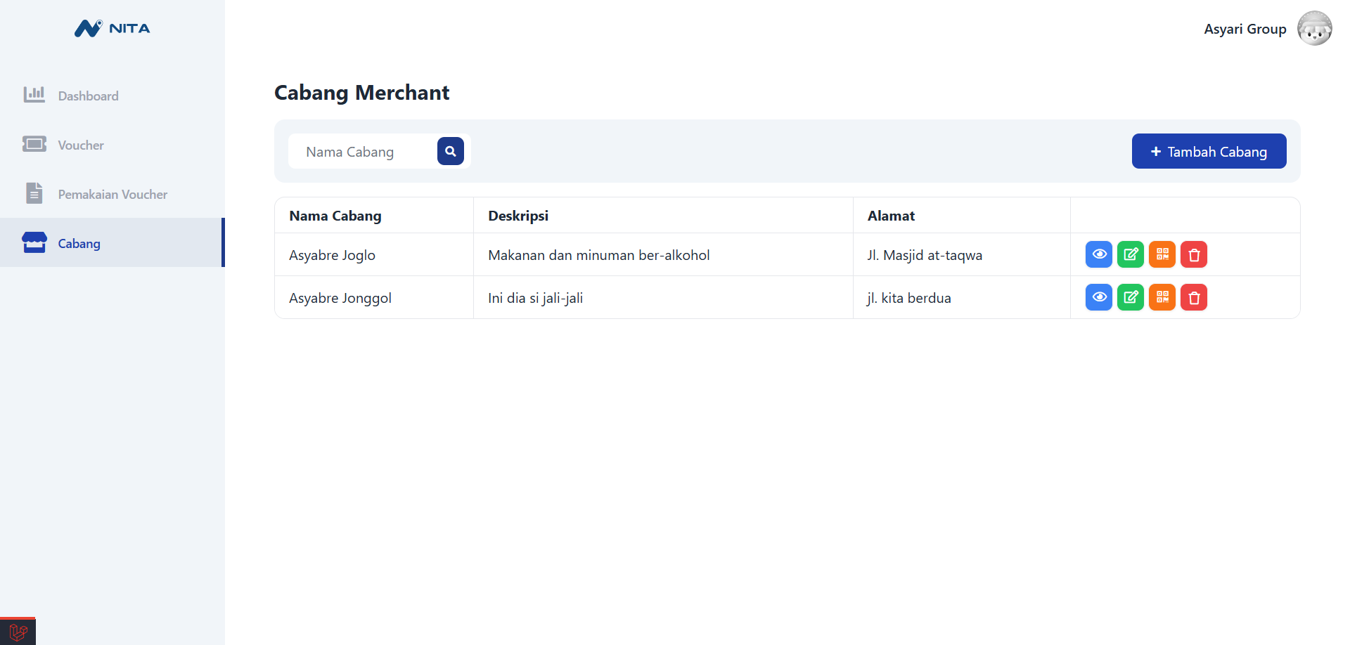 Nita Merchant Branch