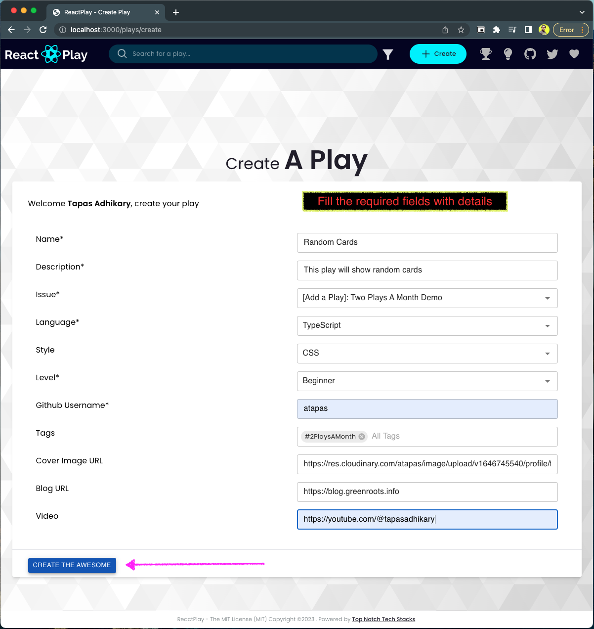 create-play-fill-form