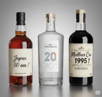 Photo de Bouteille Personnalisée Anniversaire : Le Guide des alcools par âge