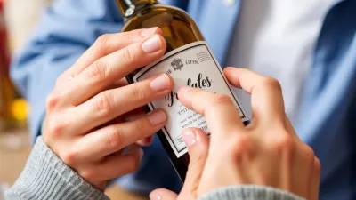 Personnaliser son étiquette autocollante de bouteille de vin|bière ...