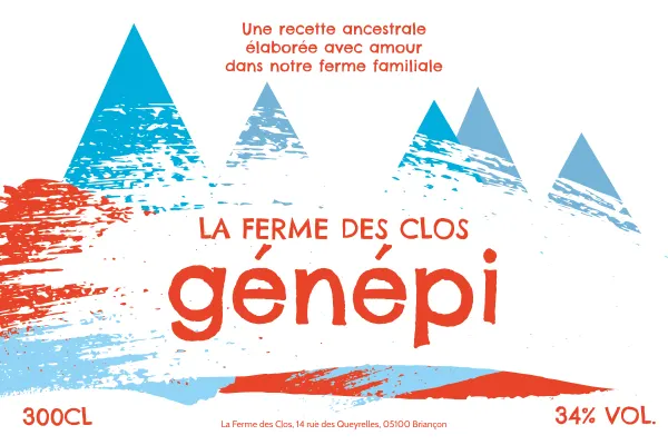 Modèle d'étiquette personnalisable Alpine 1524x1016