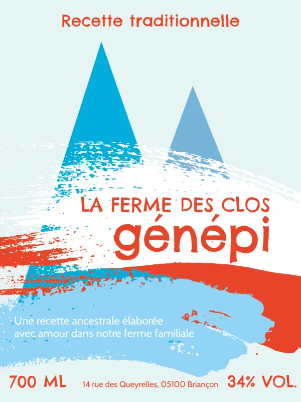 Modèle d'étiquette personnalisable Alpine 762x1016