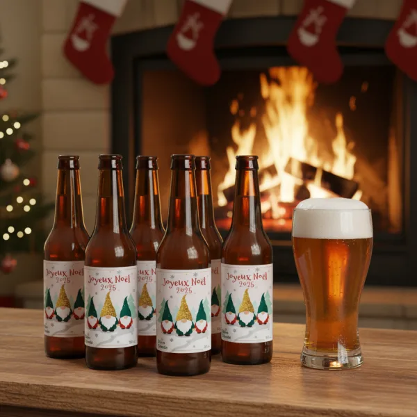 Bière blonde bio personnalisé