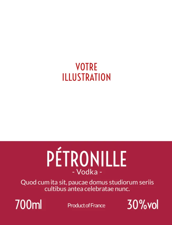 Modèle d'étiquette personnalisable Blotkosh 762x1016