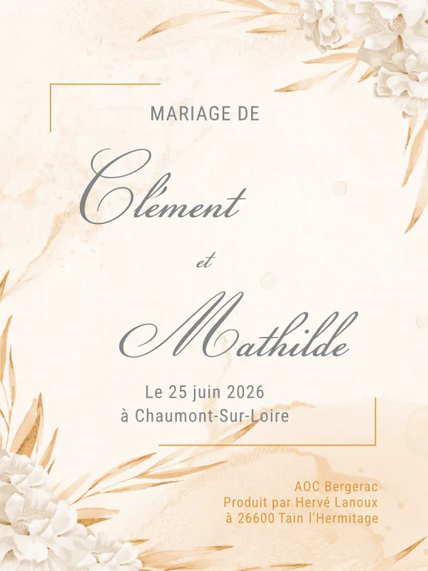 Modèle d'étiquette personnalisable Ennius 762x1016