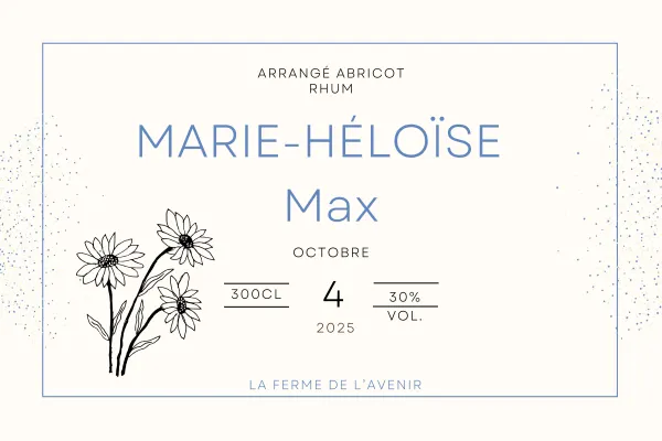 Modèle d'étiquette personnalisable Mariage Marie-Héloise et Max 1524x1016