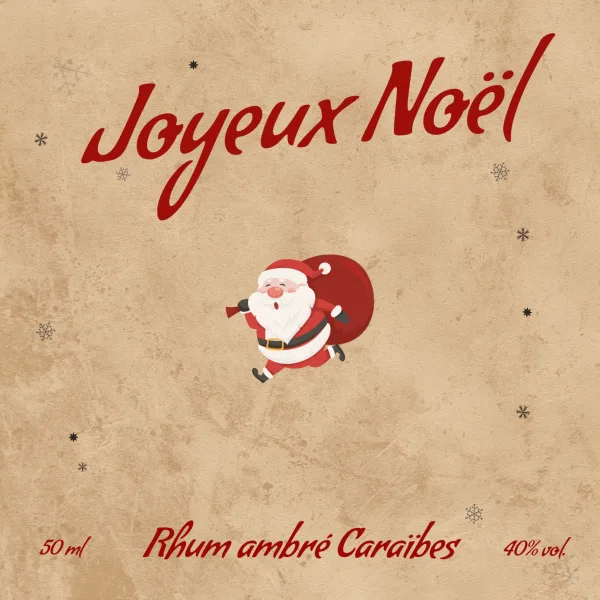 Modèle d'étiquette personnalisable Noël 508x508