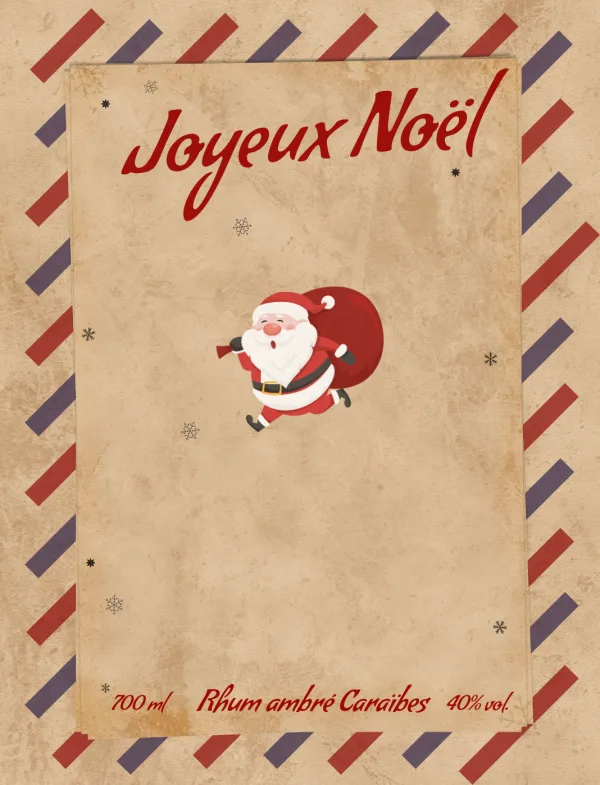 Modèle d'étiquette personnalisable Noël 762x1016