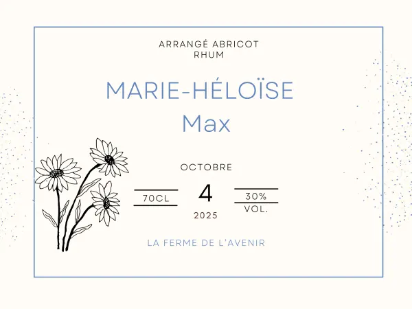 Modèle d'étiquette personnalisable Mariage Marie-Héloise et Max 1016x762