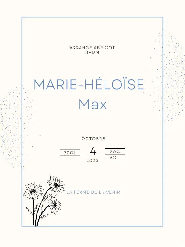 Modèle d'étiquette personnalisable Mariage Marie-Héloise et Max 762x1016