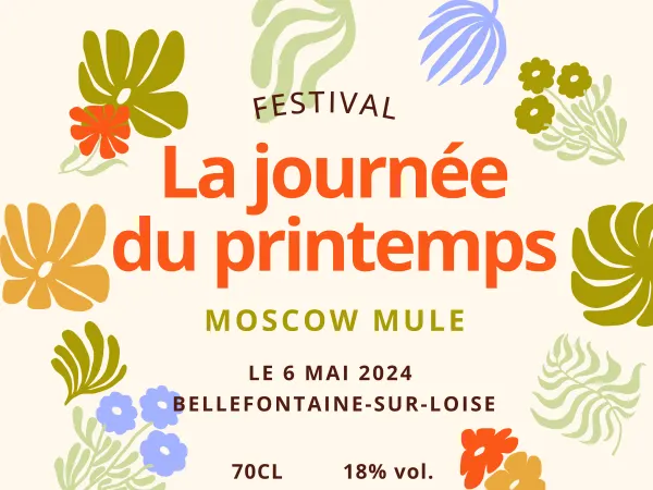 Modèle d'étiquette personnalisable Florale 1016x762