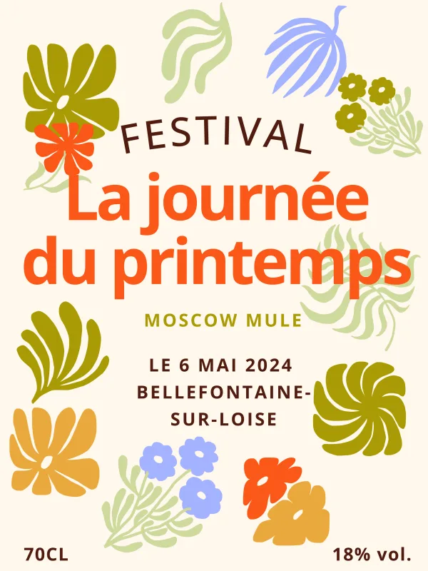 Modèle d'étiquette personnalisable Florale 762x1016