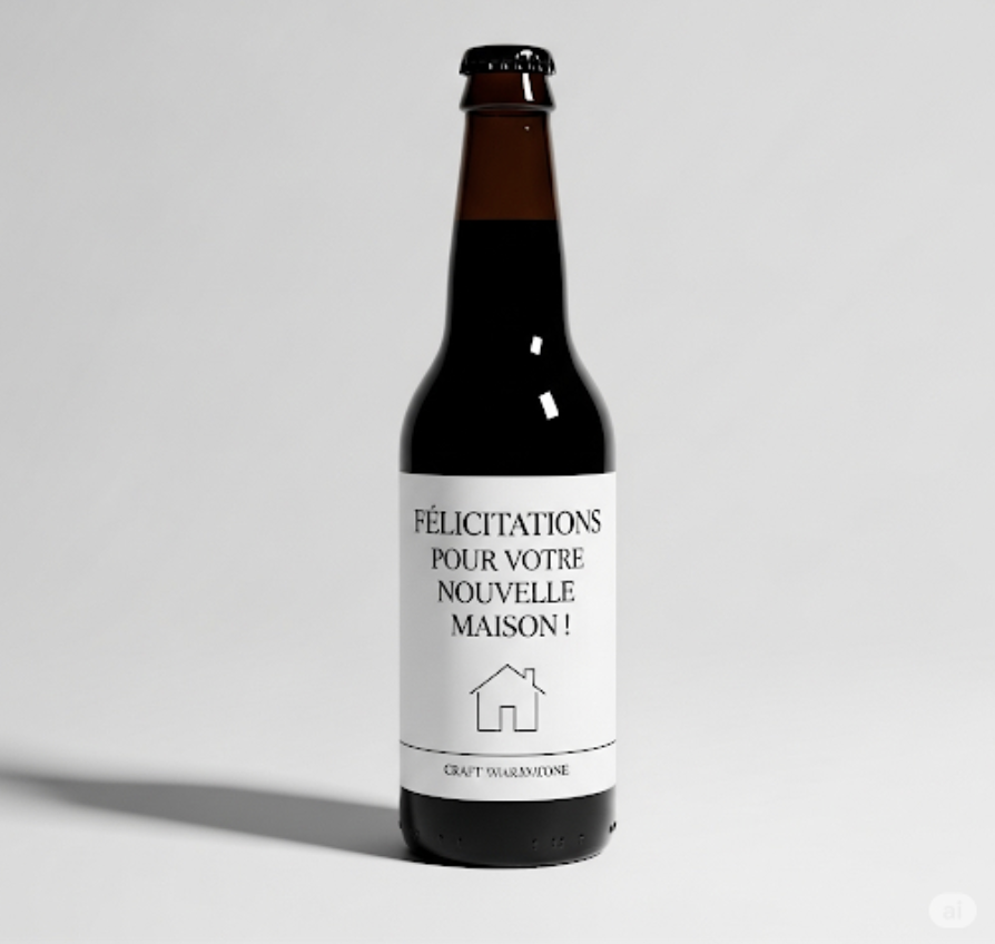 Image de bière personnalisée pour une crémaillère