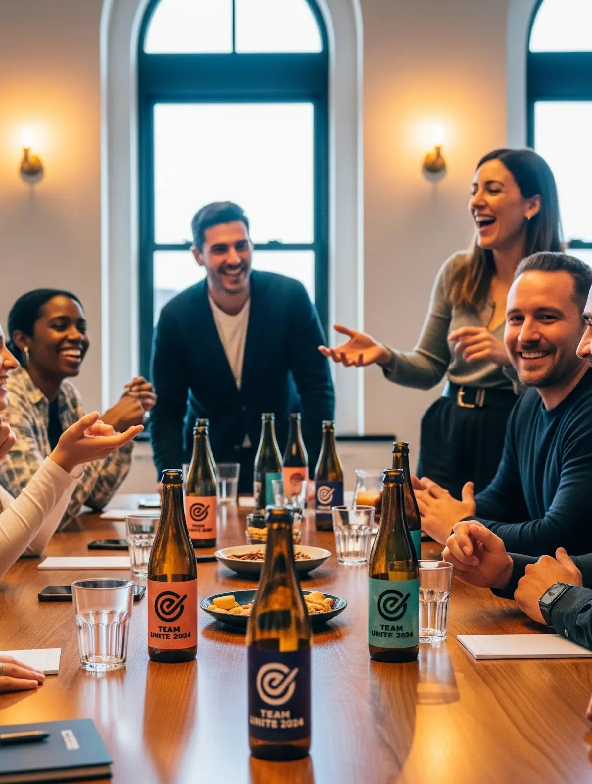 Bouteilles personnalisées Atelier Spirit pour événement d'entreprise