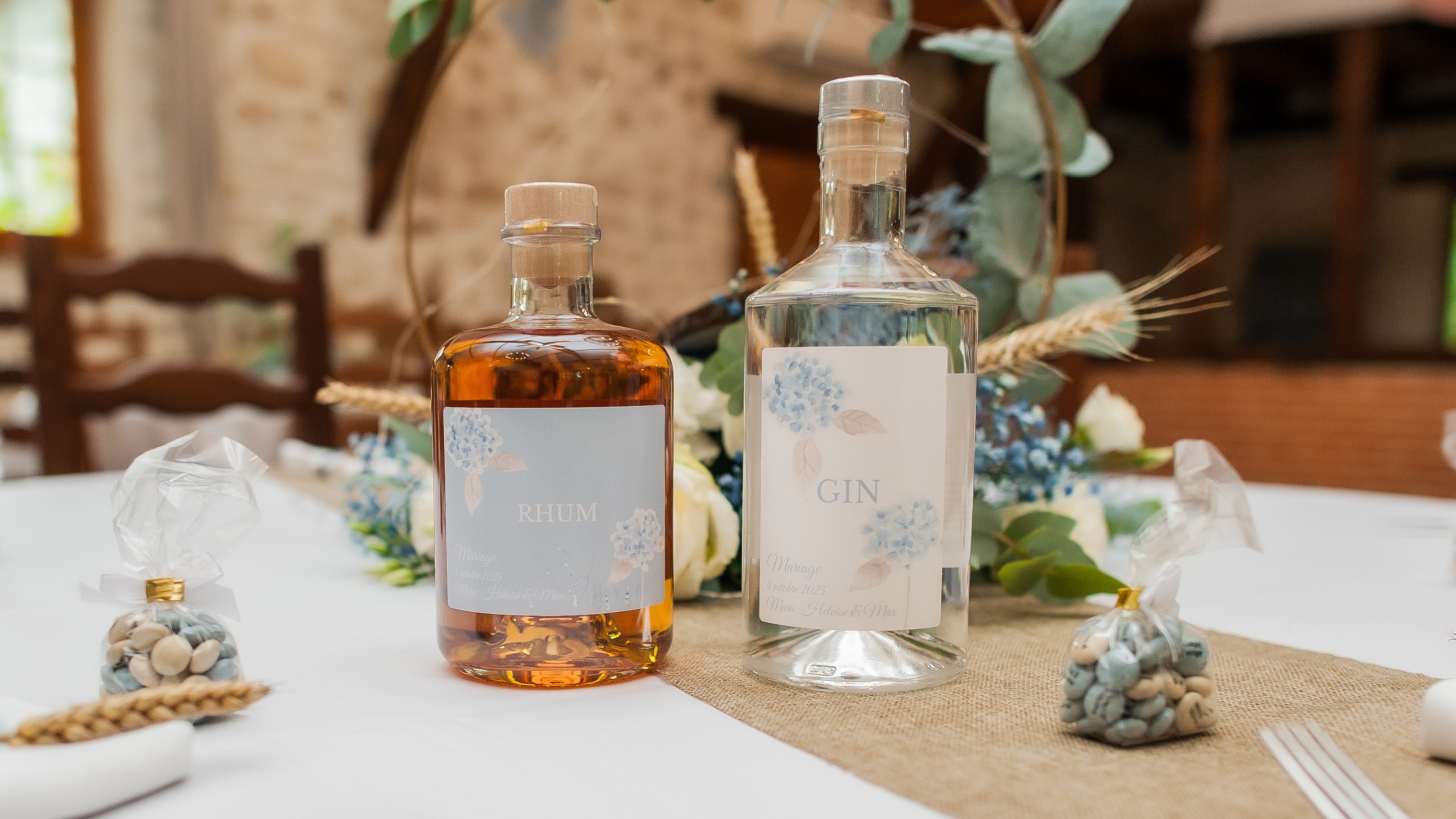 Bouteille personnalisé pour un mariage en 2025