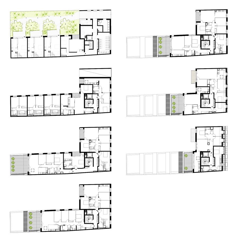 Architecture - Les gradins-jardins, logements sociaux à Paris - Terre cuite émaillée - 14