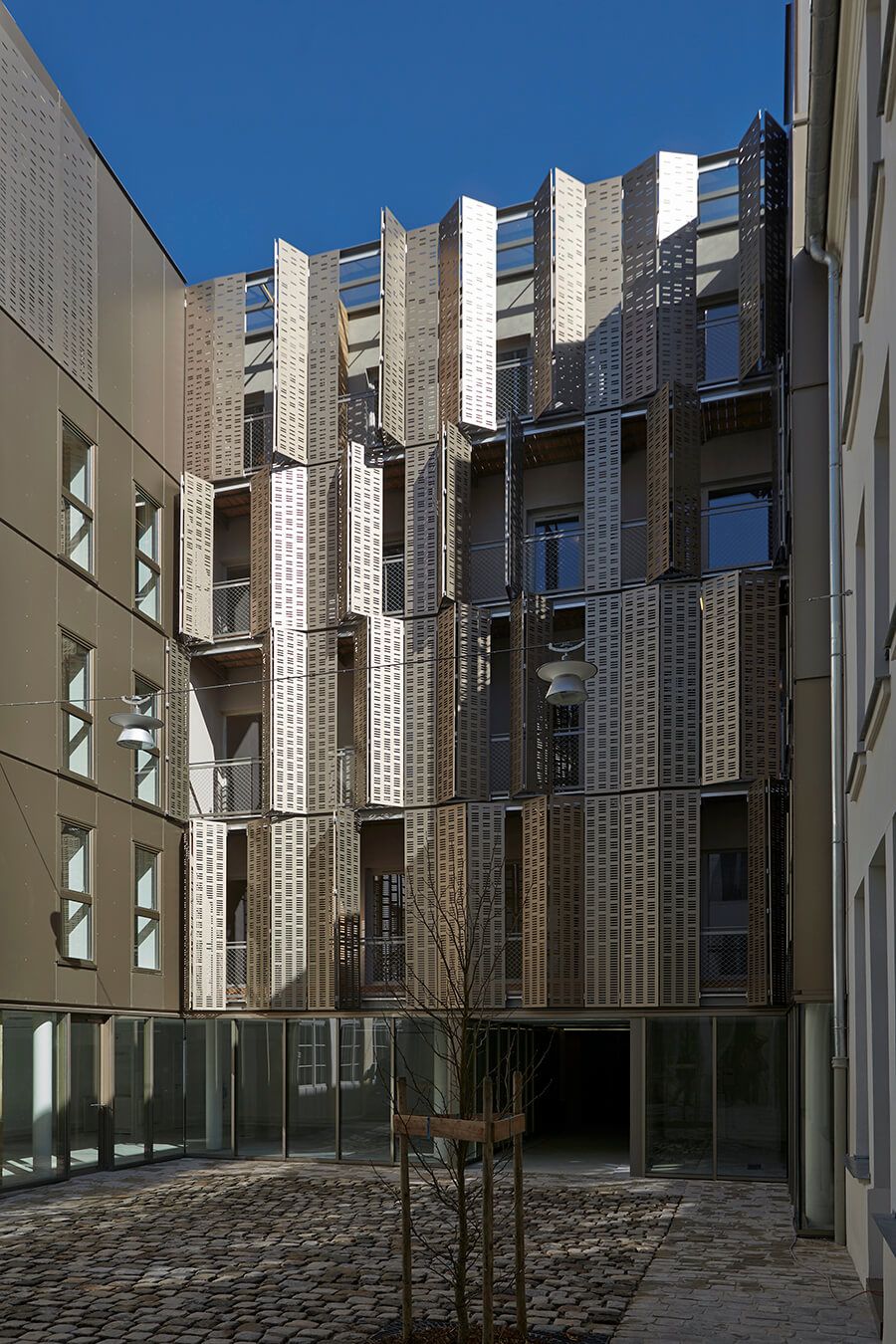Architecture logements, La rue Michel, réhabilitation et reconstruction dans le Marais à Paris - 11